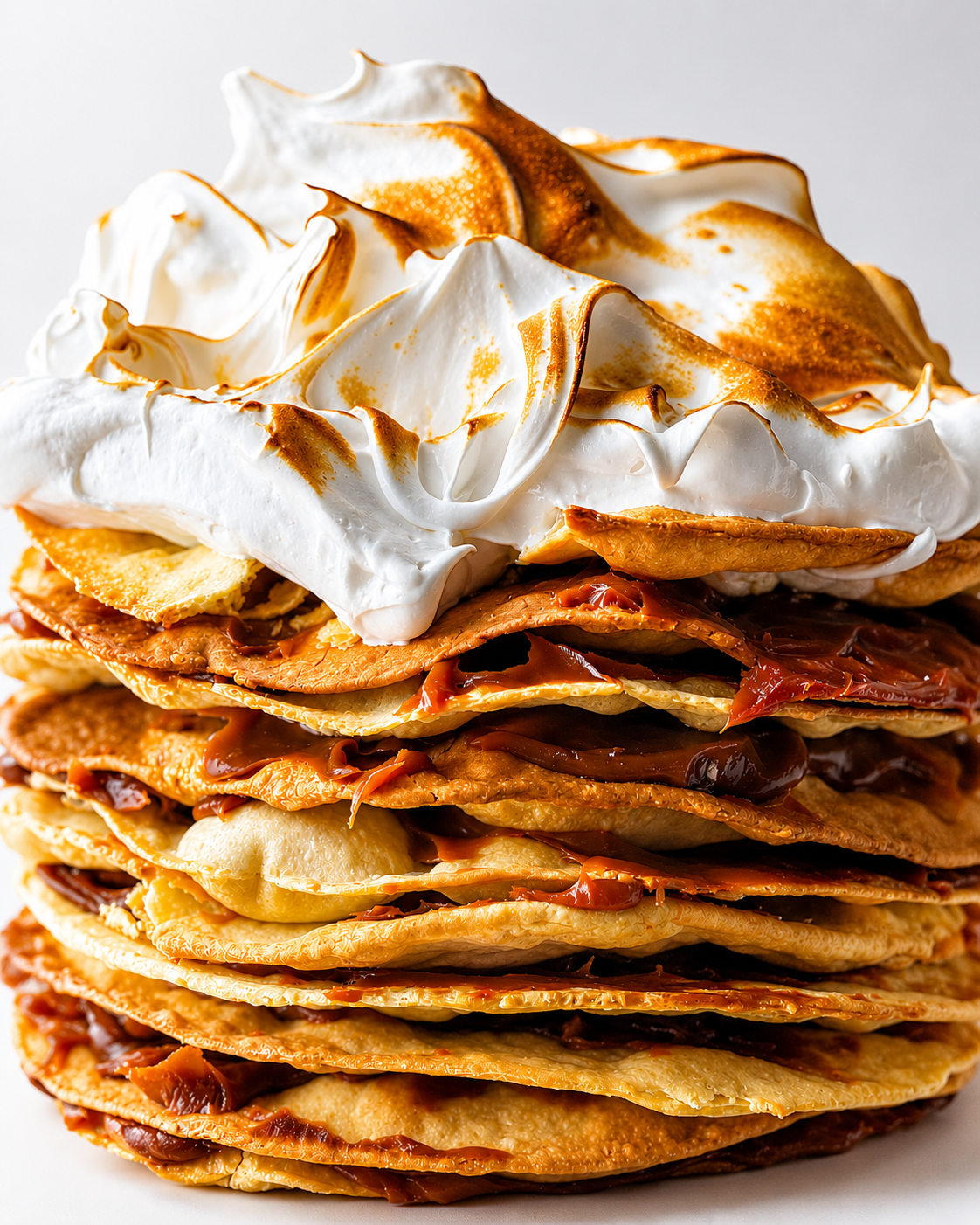 👑 Rogel XL Artesanal de Dulce de Leche y Merengue Italiano (15 Porciones)